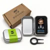 SOUVORI custom keycap packaging with JACK, silver tin, kraft box and keycap puller