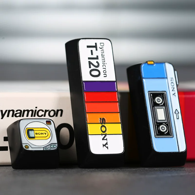 Retro Media Artisan Keycaps [Zinc Alloy]